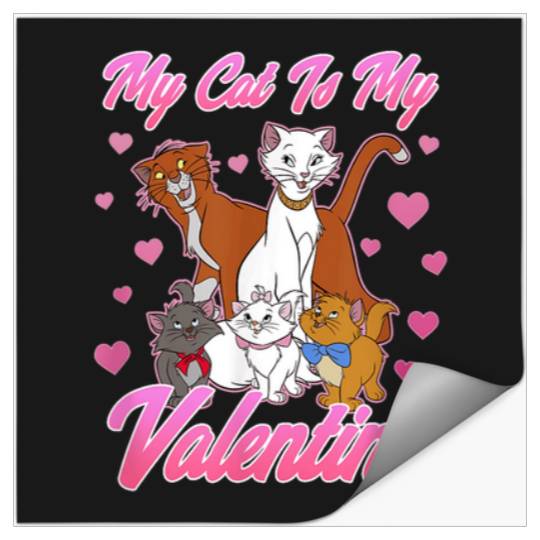 Disney Aristocats Valentine 39 S Day My Cat Is M Stickers