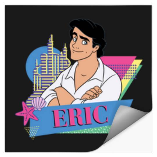 Disneyss The Little Mermaid Retro Couples Matching Prince Eric Stickers