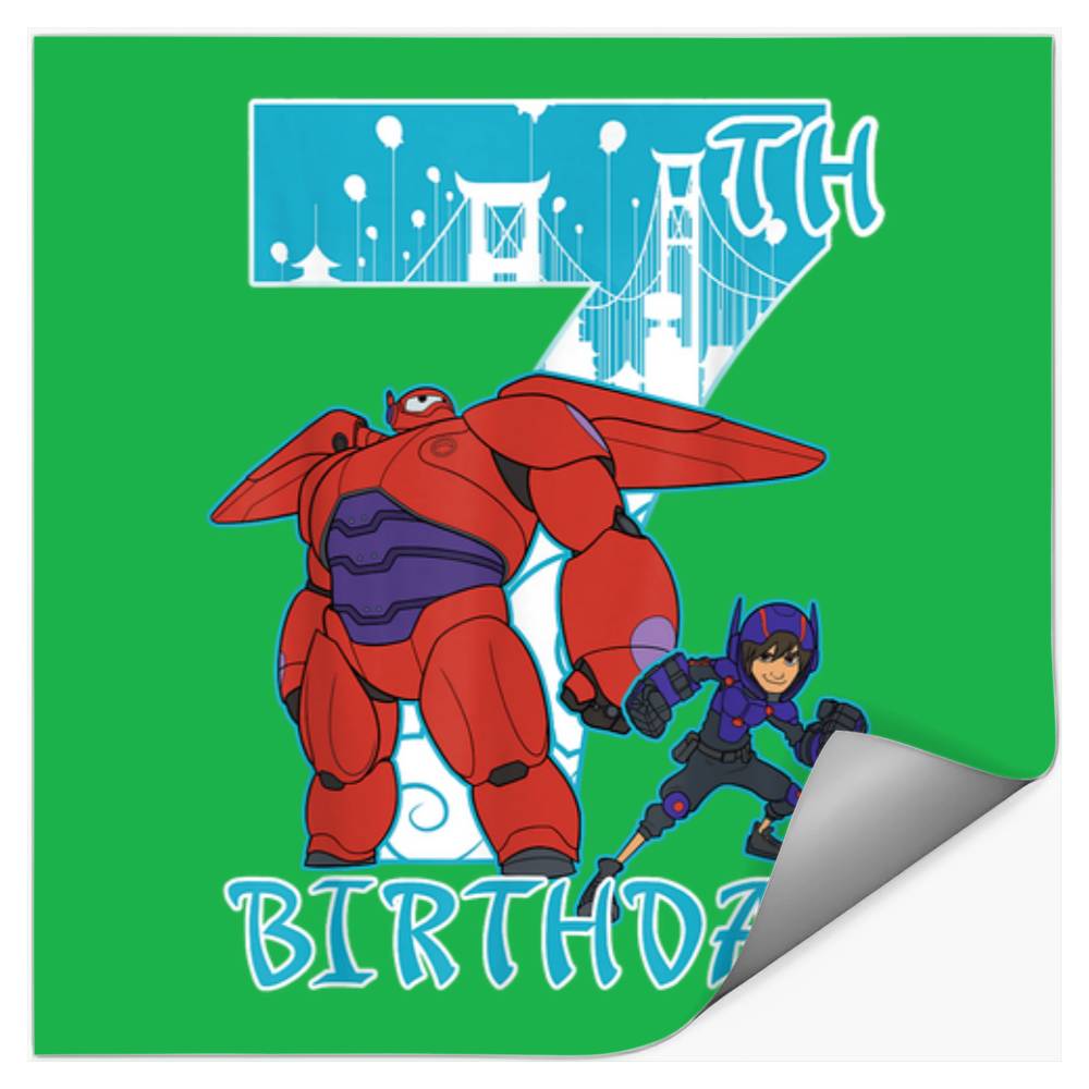 Disney Big Hero 6 Baymax Hiro 7th Birthday Graph Stickers