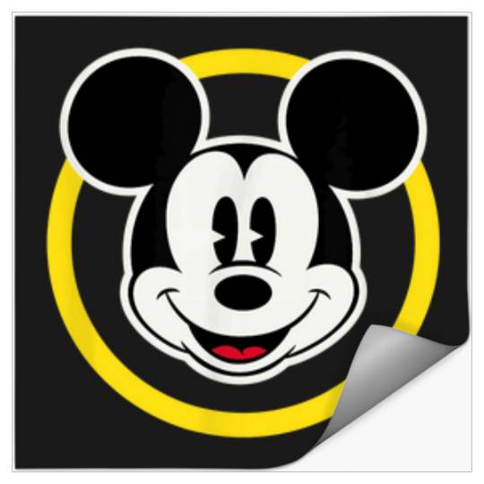 Amazon Essentials Disney Smiling Mickey In Yello Stickers