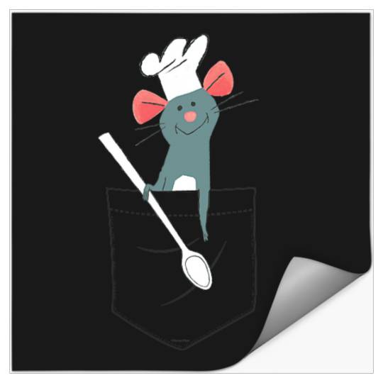 Disney PIXAR Ratatouille Remy Small Pocket Chef Stickers