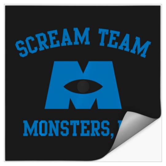 Disney Pixar Monsters University Scream Team Hoodie Stickers