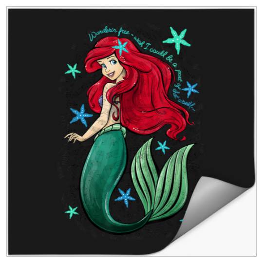 Disneyss The Little Mermaid Ariels Song music nout Stickers