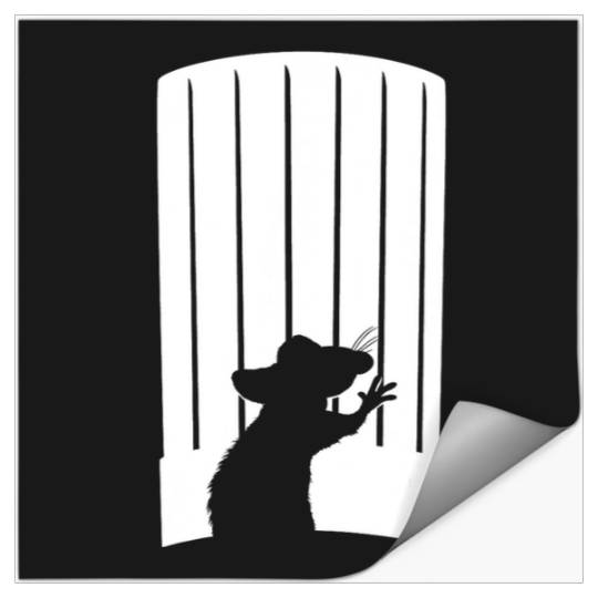 Disney and Pixar's Ratatouille Chef Hat Remy Silhouette Stickers