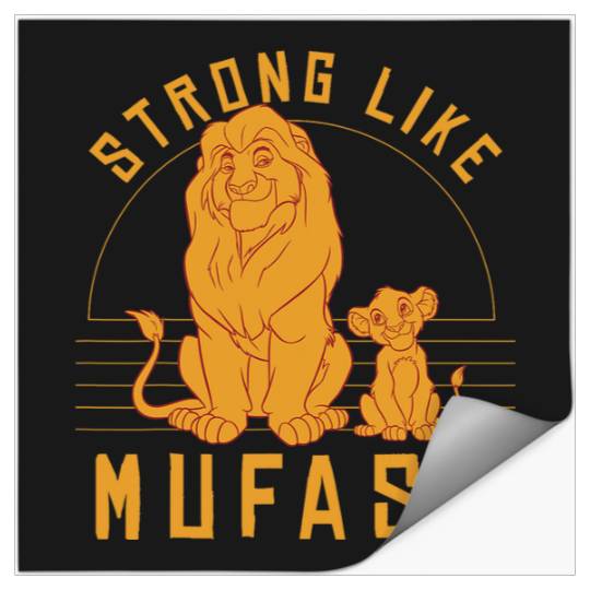 Disney Lion King Strong Like Mufasa Simba Graphic Stickers