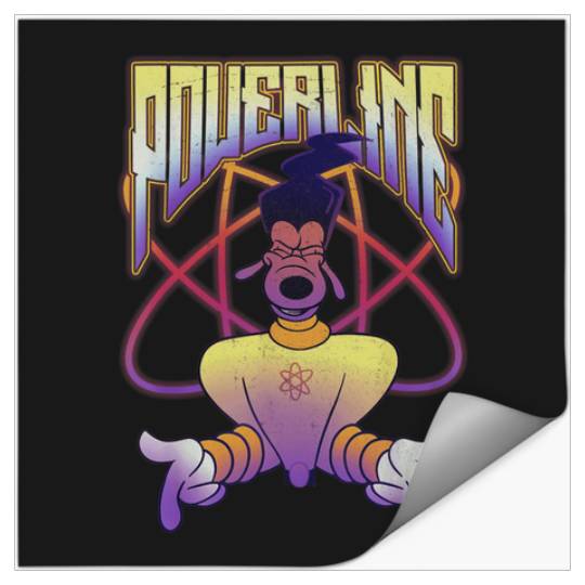Disney A Goofy Movie Powerline Logo Portrait Sho Stickers