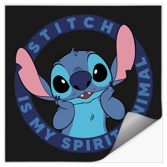 Disney Lilo & Stitch Stitch Is My Spirit Animal Circle Stickers