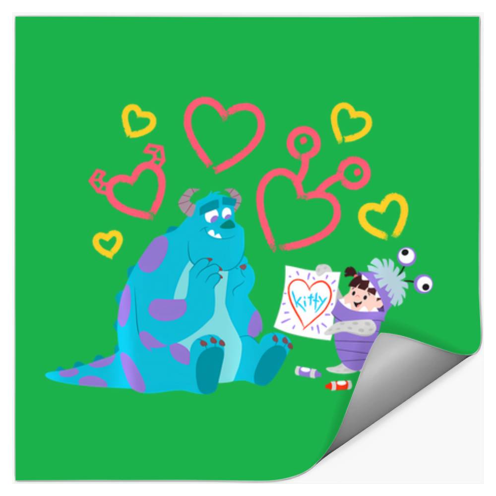 Disney And Pixars Monsters Inc. Sulley And Boo Kitty Stickers