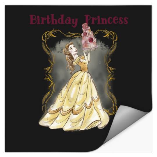 Disney Beauty and the Beast Belle Birthday Princ Stickers