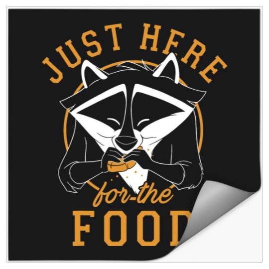 Disney Pocahontas Meeko Just Here For The Food Portrait Stickers