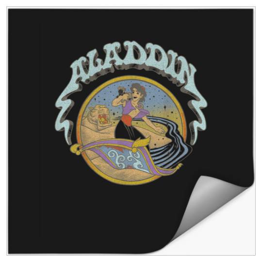 Disney Aladdin And Abu Magic Carpet Surfing Stickers