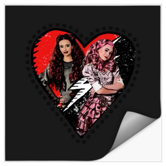 Disney Descendants The Rise Of Red Red amp; Bridget Heart Stickers