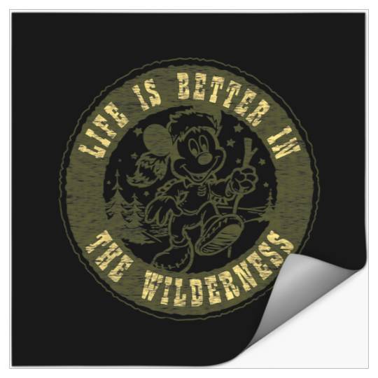 Disney Mickey And Friends Life Is Better In The Wilderness Stickers