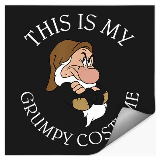 Disneyss Snow White Grumpy Halloween This Is My Costume Stickers