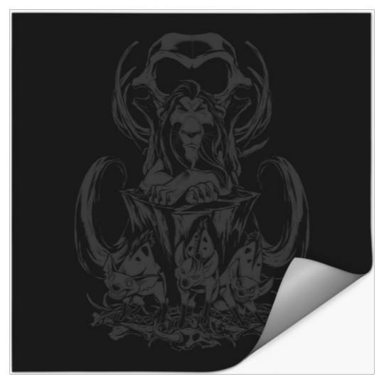 Disney Lion King Scar Elephant Graveyard Long Sleeve Long Sleeve Stickers