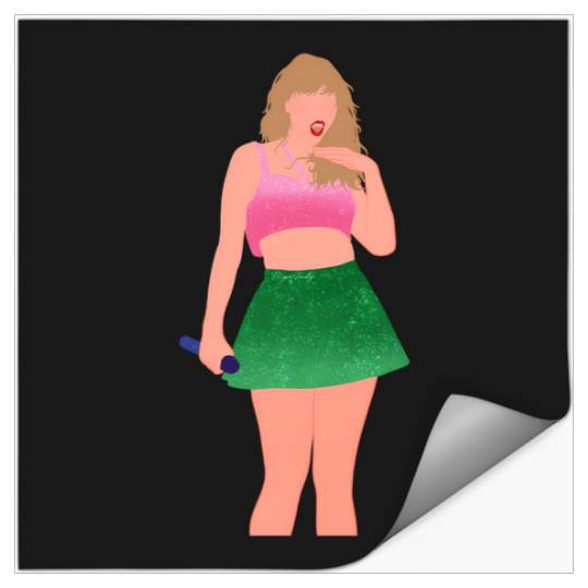 Discover pink and green 1989 set the eras tour Stickers