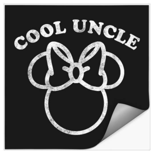 Disney Minnie Mouse Fathers Day Girl Cool Uncle Stickers