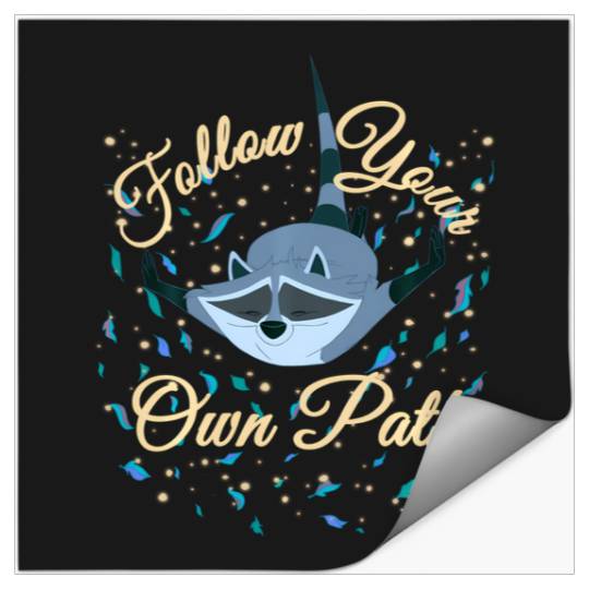 Disney Pocahontas Meeko Follow Your Own Path Text Stickers