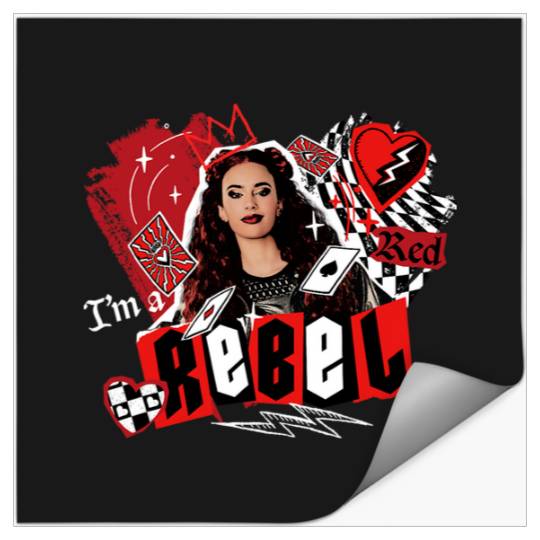 Disney Descendants The Rise Of Red I'm A Rebel Stickers