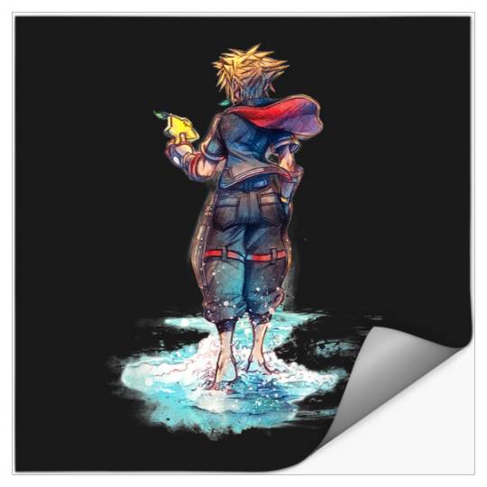 Disney Kingdom Hearts Sora Keyblade Hero Faded Starfish Stickers
