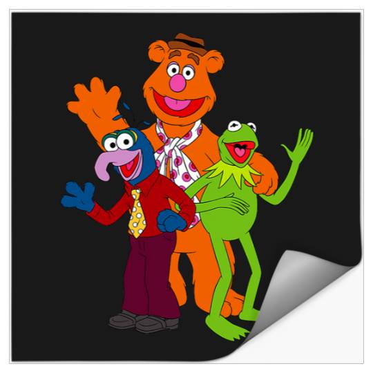 Disney Muppets Trio Kermit, Gonzo, & Fozzie Bear Stickers
