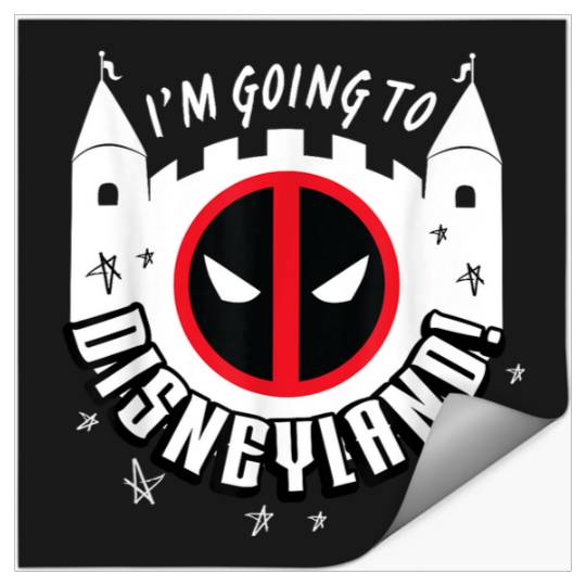 Marvels Studios Deadpool Wolverine Im Going To Disneyssland Stickers
