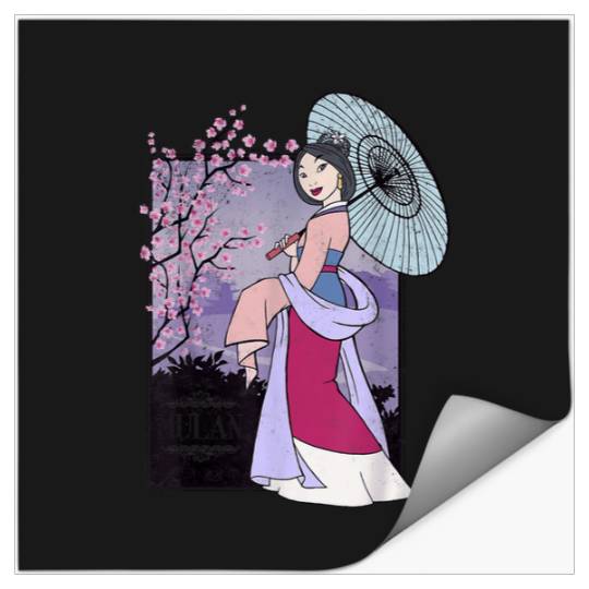 Disney Mulan Honor To Us All Cherry Blossoms Gra Stickers