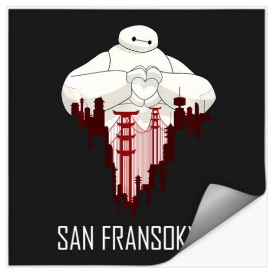 Disney Big Hero 6 Baymax San Fransokyo Love Stickers