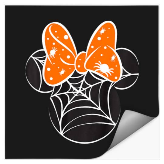 Kids Disney Mickey And Friends Halloween Minnie Spiderweb Toddler Stickers