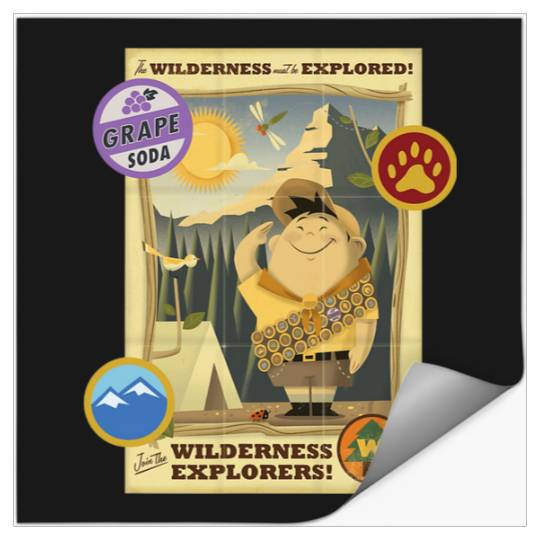 Disney Pixar Up Join The Wilderness Explorers  Poster Stickers