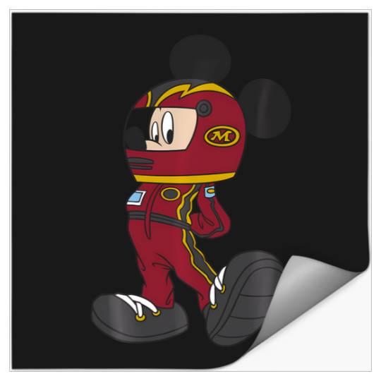 Disney Mickey Mouse Race Car Driver Outfit Stickers