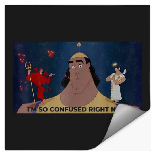 Disneyss Emperors New Groove Krock Confused Graphic Stickers