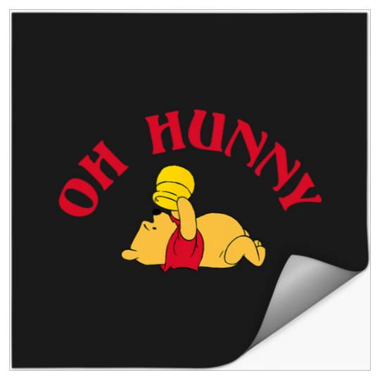 Disney Winnie The Pooh Oh Hunny Sad Pooh With Empty Jar Stickers