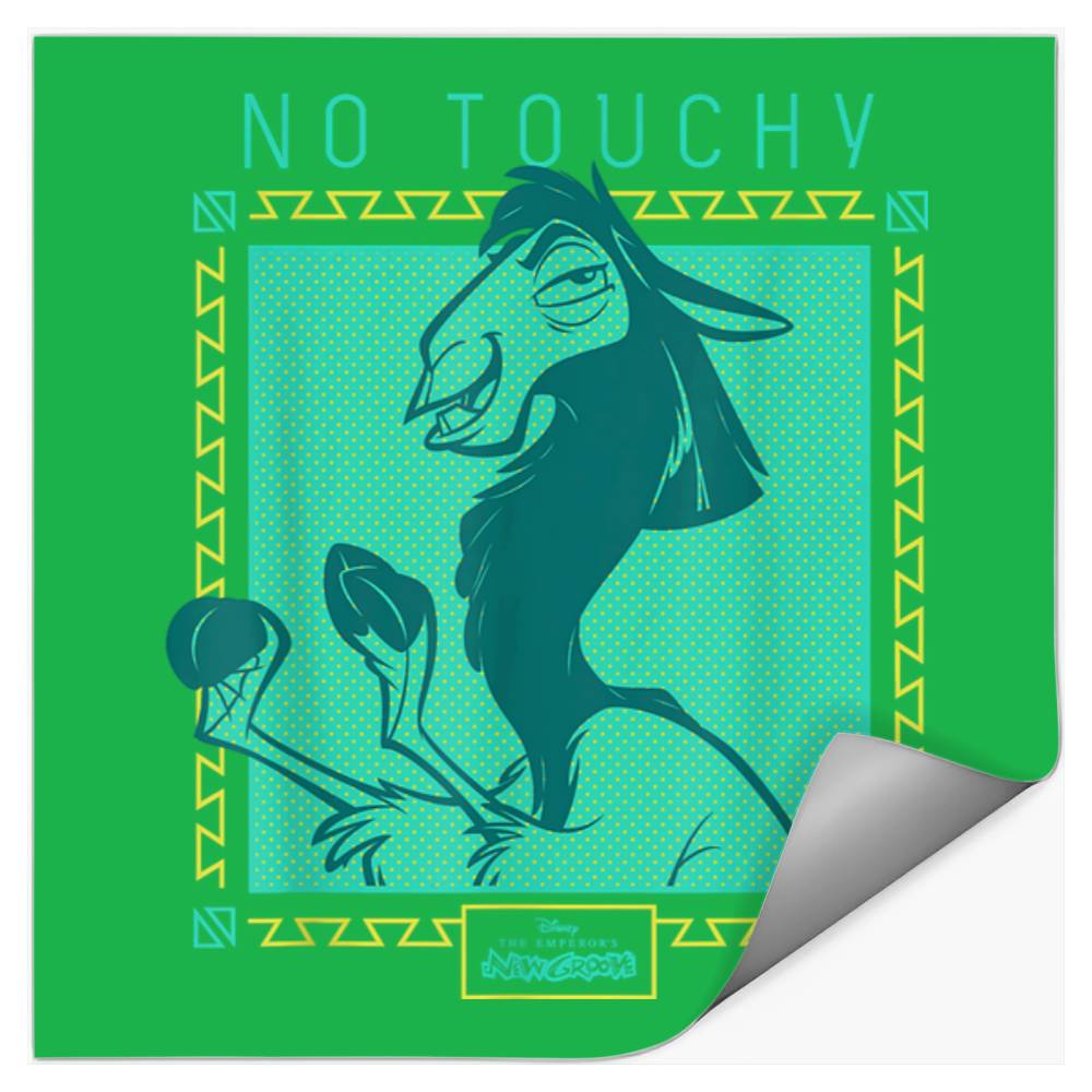 Disneyss The Emperor New Groove Llama No Touchy Stickers