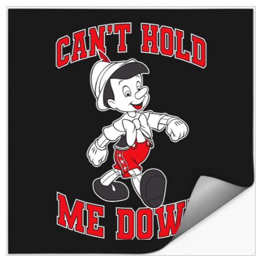 Disney Pinocchio Can't Hold Me Down  Portrait Stickers