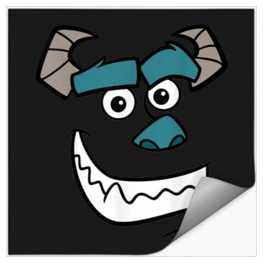 Disney Pixar Monsters Inc Halloween Sulley Face Stickers