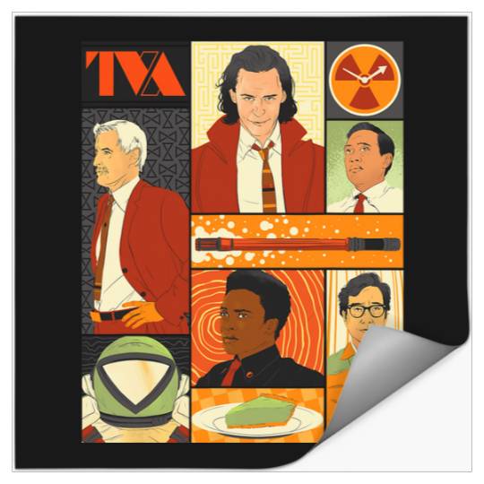Marvel Studios Loki Season  Faces of the TVA amp; Pie Disney Stickers