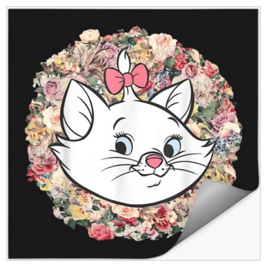Disney The Aristocats Marie Floral Portrait Stickers