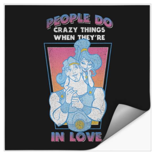 Disney Hercules Valentine's Day  Megara In Love Stickers