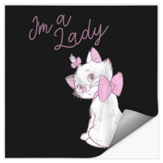 Disney The Aristocats Marie Im A Lady Text Stickers