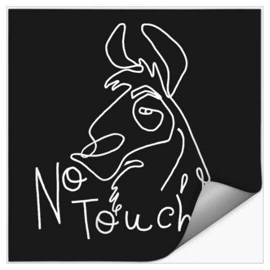 Disneyss Emperor New Groove Kuzco The Llama No Touchy Stickers