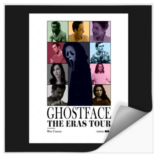 Scream Eras Tour Poster Ghostfaces Version Stickers