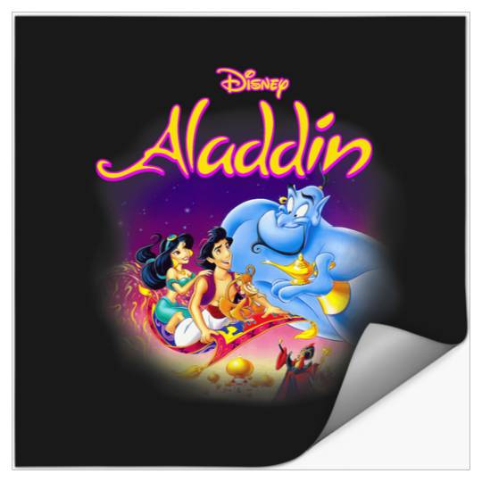 Disney Aladdin Faded Classic Movie Poster Stickers