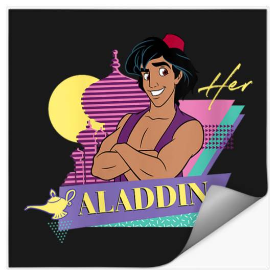 Disneyss Aladdin Retro 90s Couples Matching Her Aladdin Stickers