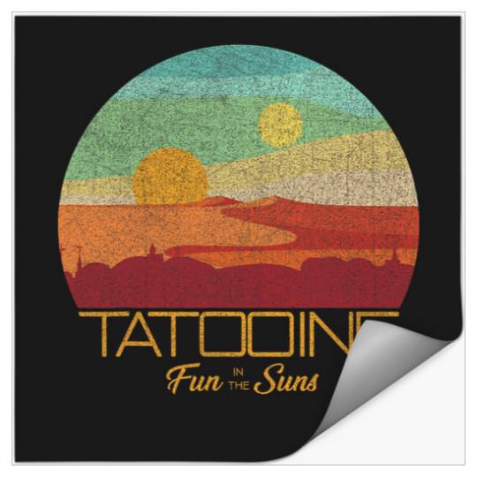 Star Wars Tatooine Postcard Fun in the Sun Vintage Disney Stickers