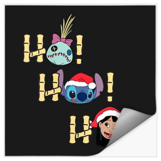 Disneyss Lilo And Stitch Ho Ho Ho Holiday Stickers