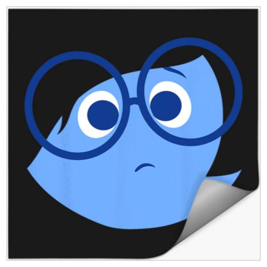 Disney Pixar Inside Out Sad Face Halloween Stickers
