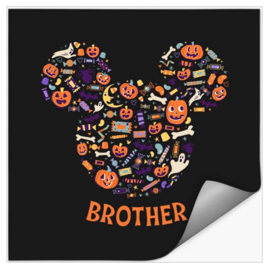 Disney Mickey Mouse Icon Halloween Brother Stickers
