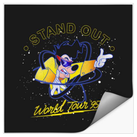 Disney A Goofy Movie Powerline Stand Out World Tour 39;95 Stickers