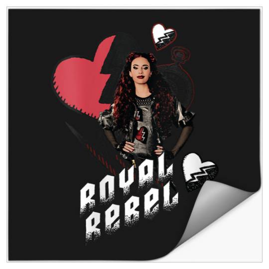 Disneyss Descendants The Rise Of Red Royal Rebel Chest Logo Stickers